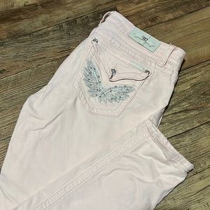 Miss me skinny jeans pink/peach color